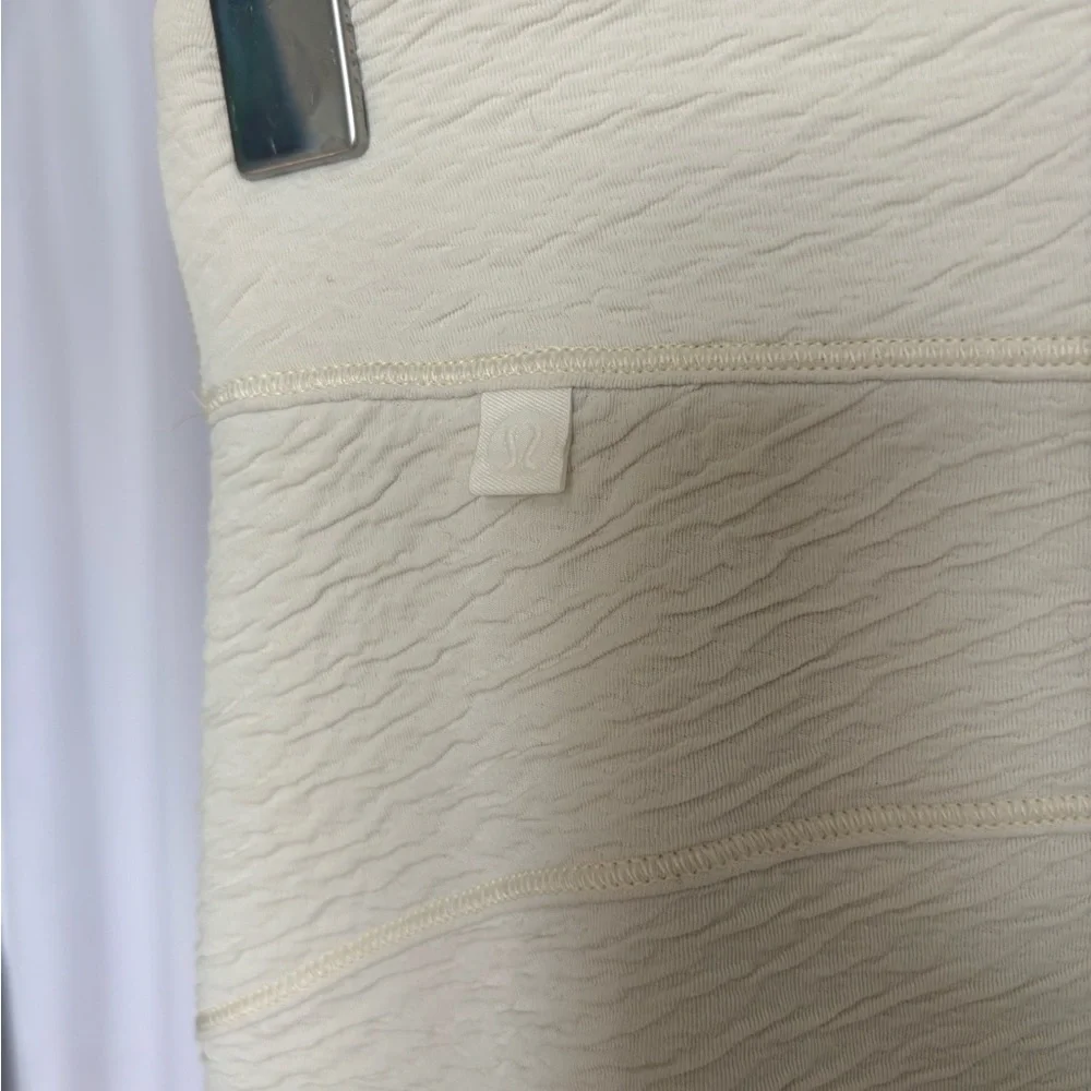Lululemon Can You Feel The Pleat Crop 
Light Ivory (First Release) - Picture 2 of 9